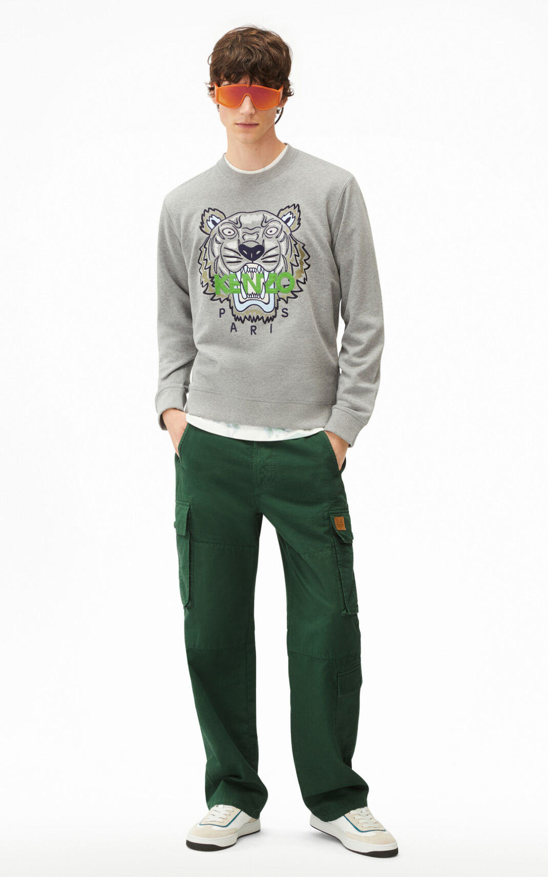 Sweat Kenzo Tiger Homme Grise | PFVM-20967